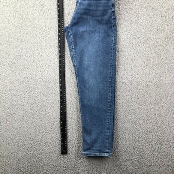 AMERICAN EAGLE Womens Size 00 SHORT Mom Jean Medium Wash Stretch High Rise Jeans - Picture 15 of 16